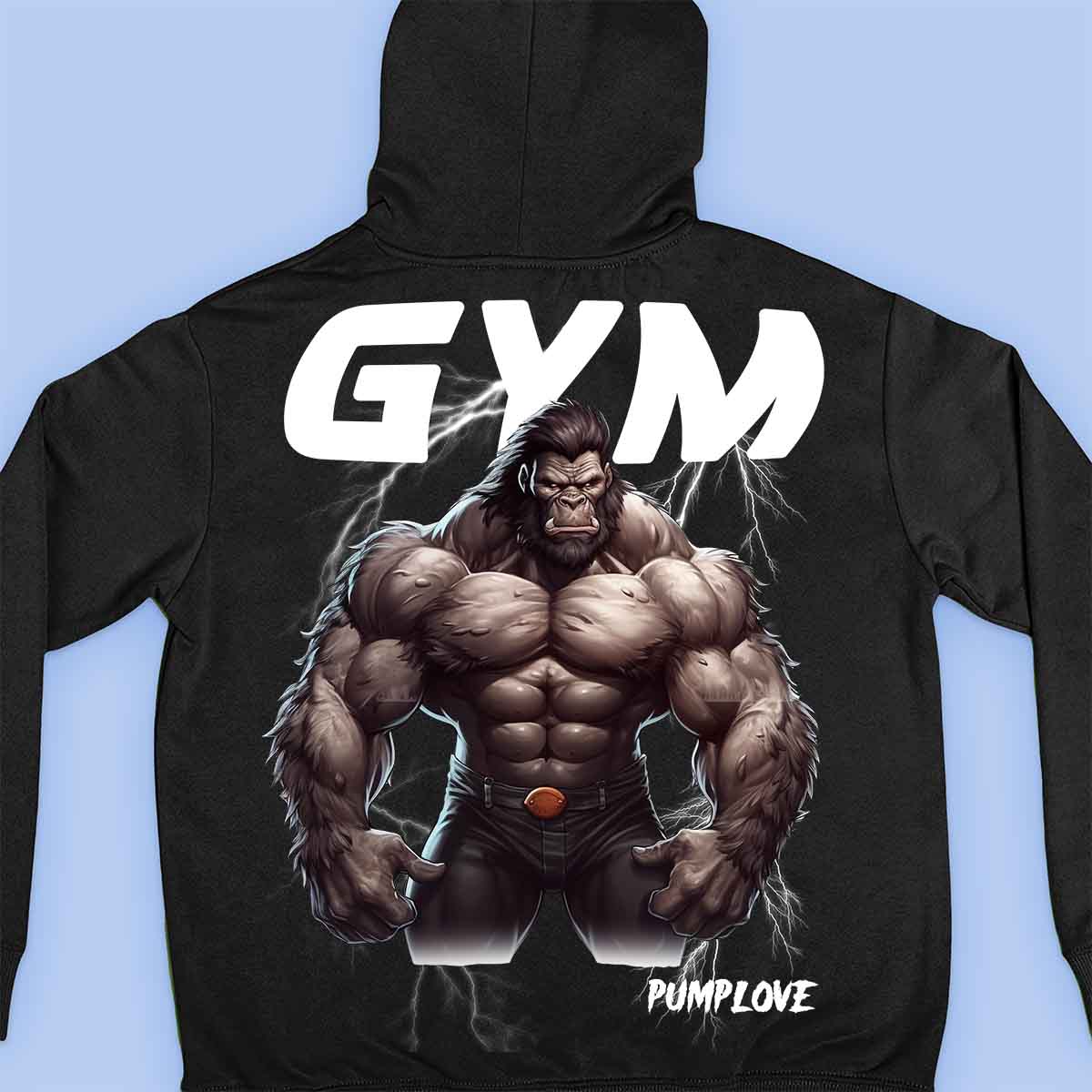 Gym Gorilla - Premium Hoodie Unisex Backprint