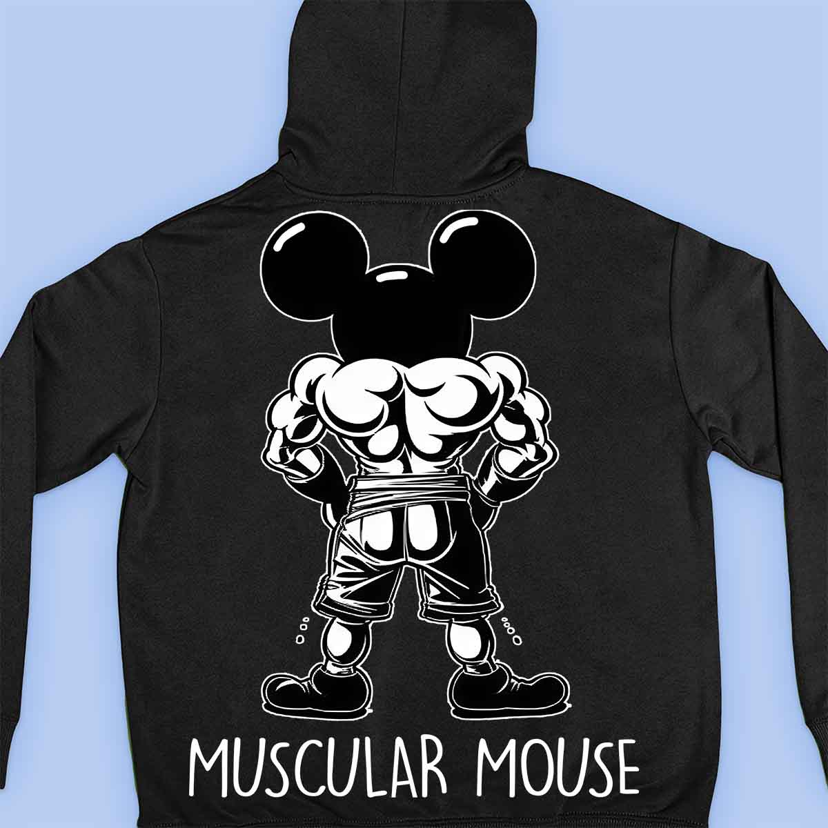 Muscular Mouse - Premium Hoodie Unisex Backprint