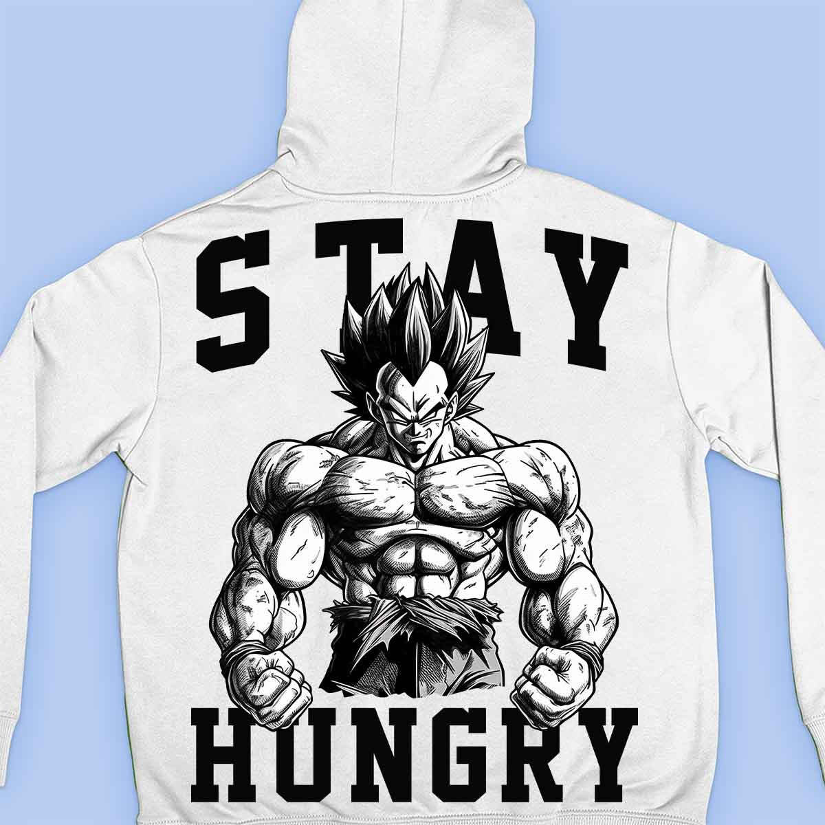 Stay Hungry - Premium Hoodie Unisex Backprint