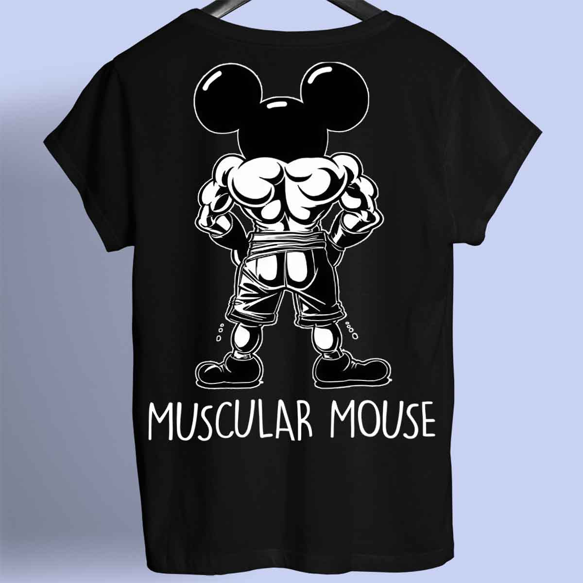 Muscular Mouse - Premium T-Shirt Unisex Backprint