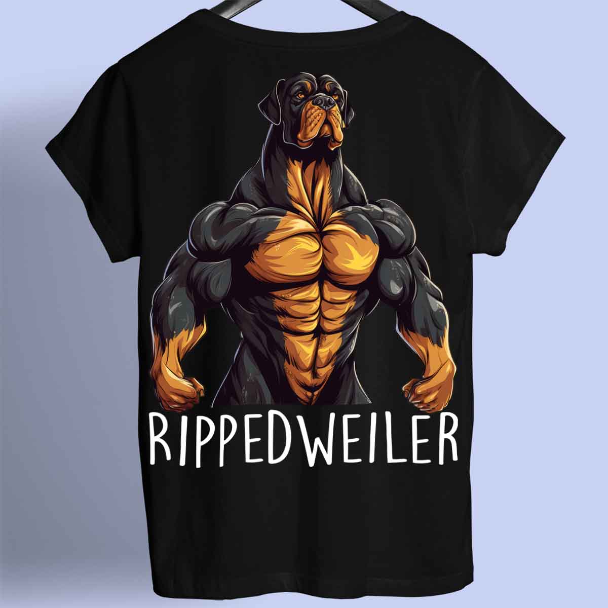 Rippedweiler - Premium T-Shirt Unisex Backprint