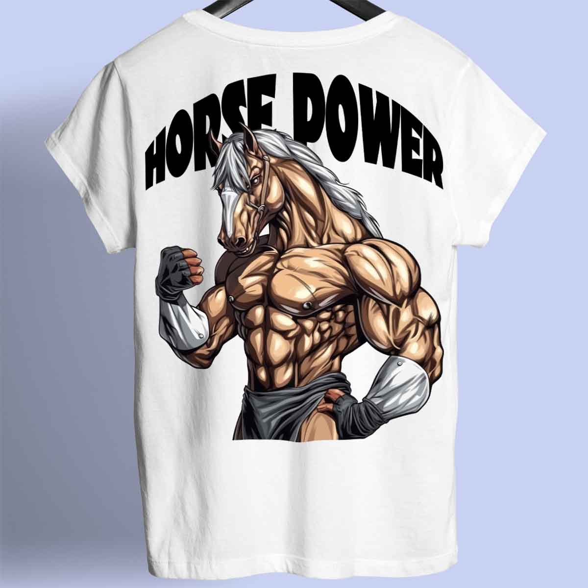 Horse Power - Premium T-Shirt Unisex Backprint